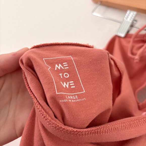 Me to We Salmon Halter Crop Top - Picture 7 of 9